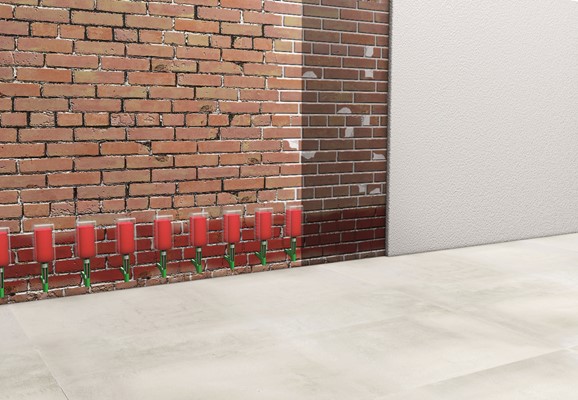 Opstijgend vocht duurzaam opgelost