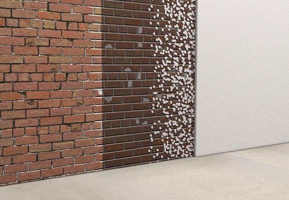 Restauratiemortel voor zout- en vochtbelaste muren