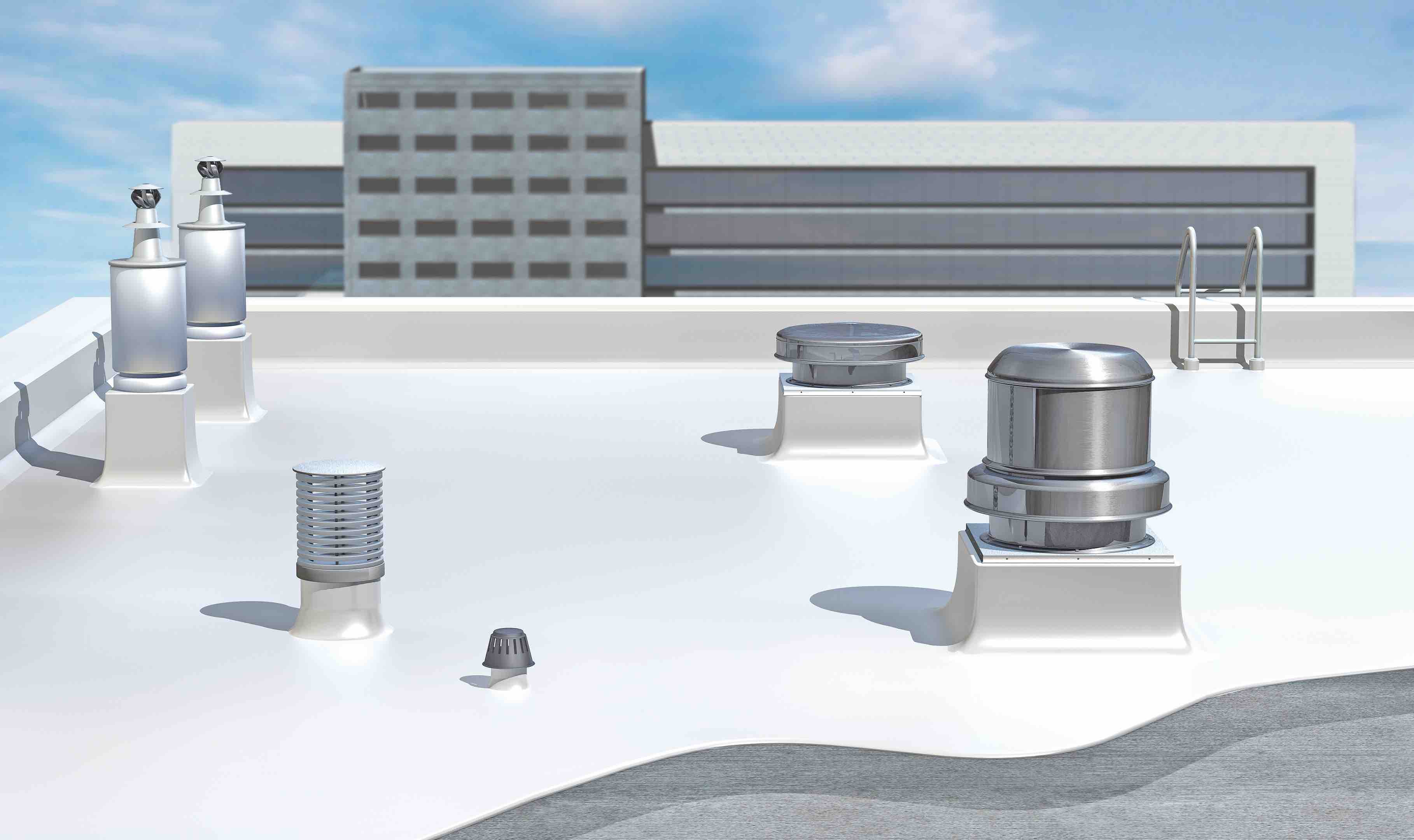 Witte reflecterende Dakcoating