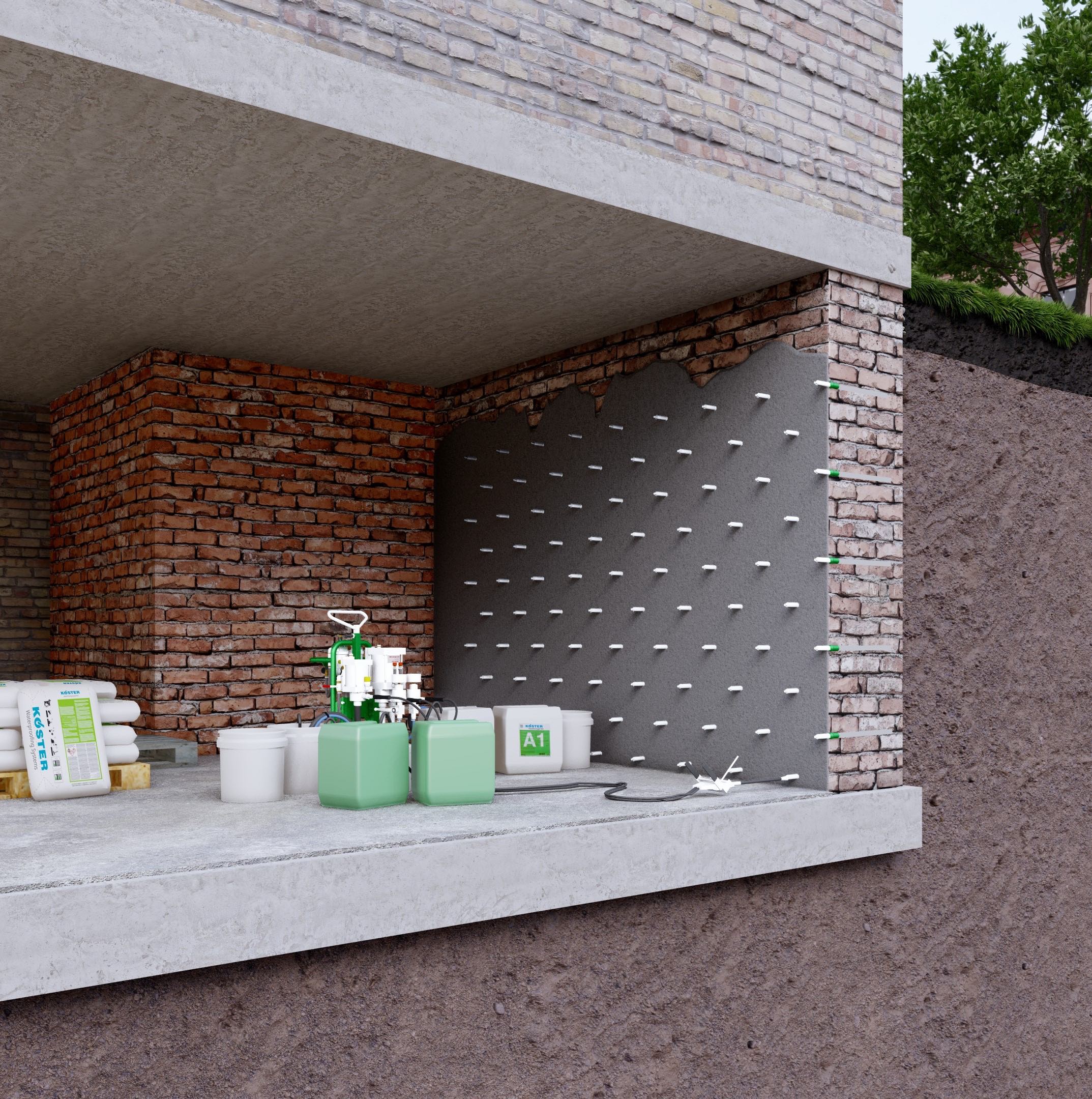 Kelderafdichting Door Scherminjectie